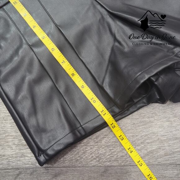 Altar'd State Black Faux Leather Shorts - Picture 6 of 7